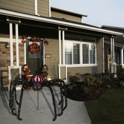 Haunted Living 2.5-ft LED Spider with Projector Decoration
