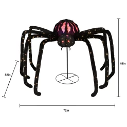 Haunted Living 2.5-ft LED Spider with Projector Decoration