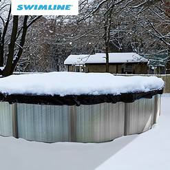 Swimline 27-ft x 27-ft Polyethylene Winter Round Pool Cover