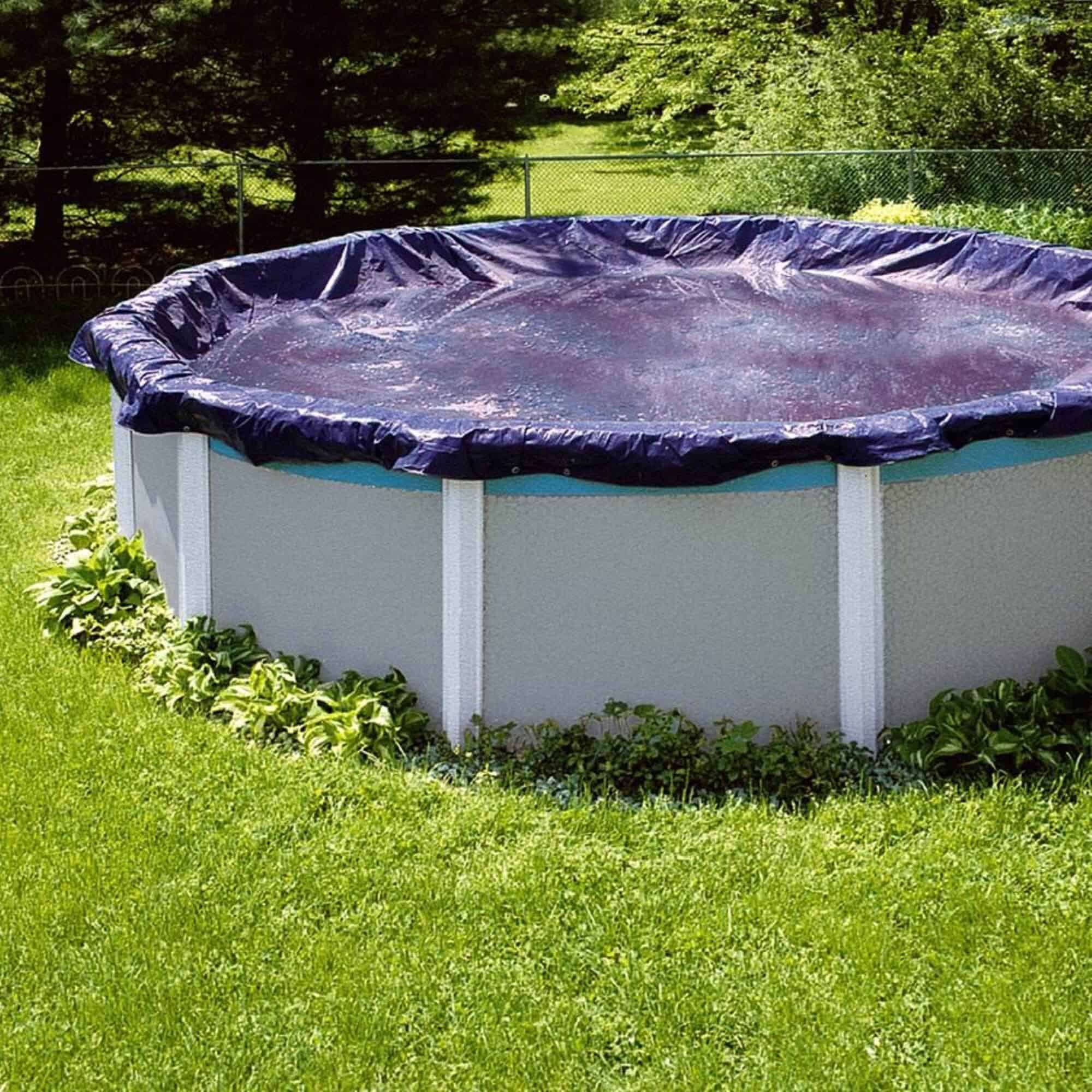 Swimline 27-ft x 27-ft Polyethylene Winter Round Pool Cover