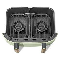 Beautiful 9 QT TriZone Air Fryer, Sage Green by Drew Barrymore