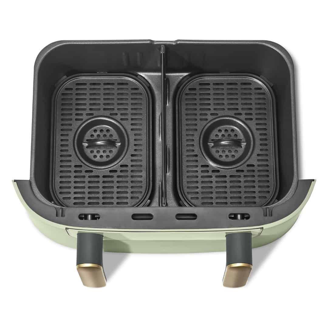 Beautiful 9 QT TriZone Air Fryer, Sage Green by Drew Barrymore