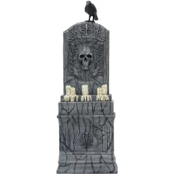 Haunted Hill Farm 5.08-ft Freestanding Motion Activated Lighted Tombstone Animatronic