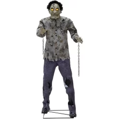 Haunted Hill Farm 6-ft Freestanding Motion Activated Lighted Zombie Animatronic