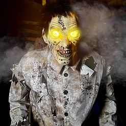 Haunted Hill Farm 6-ft Freestanding Motion Activated Lighted Zombie Animatronic
