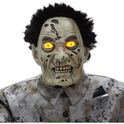 Haunted Hill Farm 6-ft Freestanding Motion Activated Lighted Zombie Animatronic