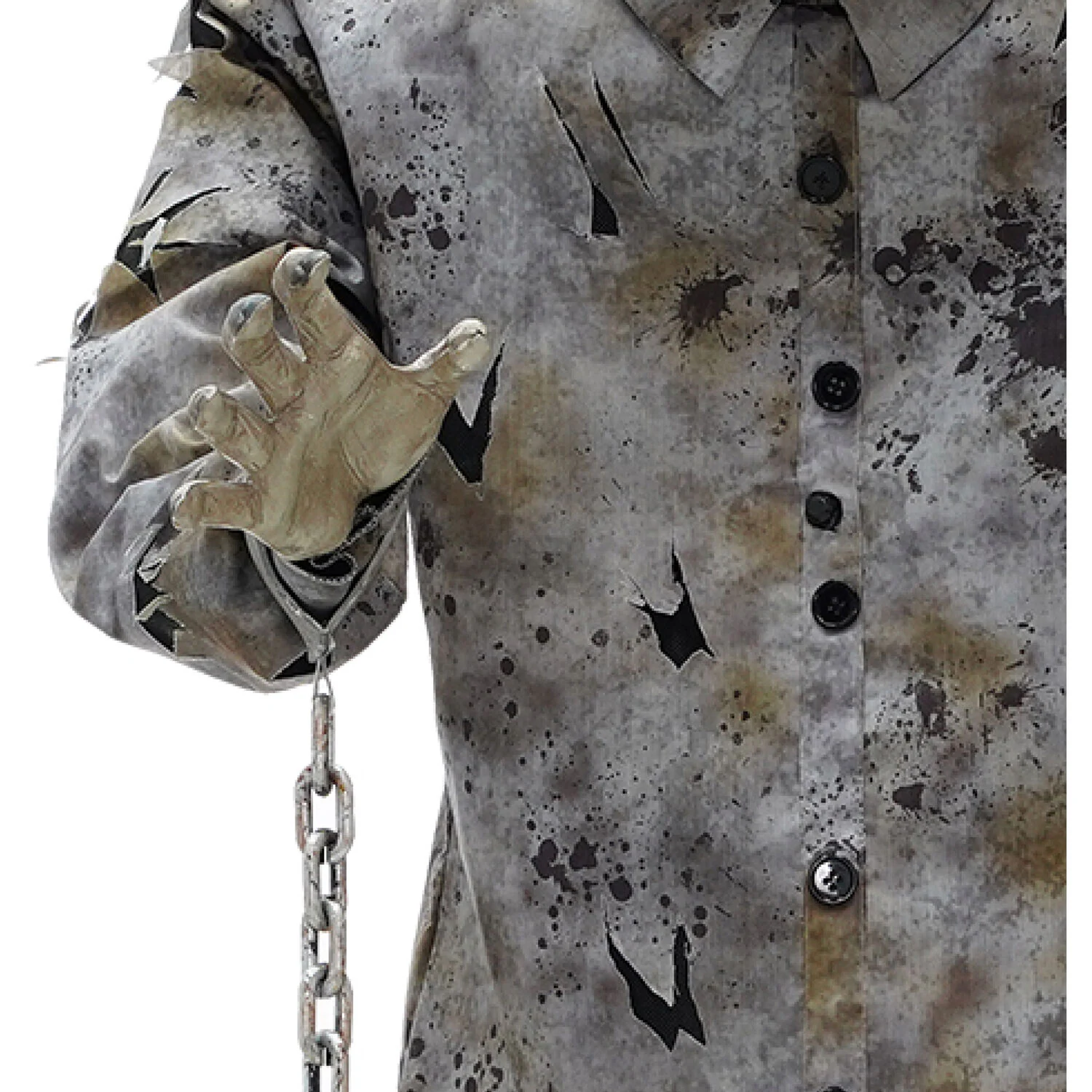Haunted Hill Farm 6-ft Freestanding Motion Activated Lighted Zombie Animatronic