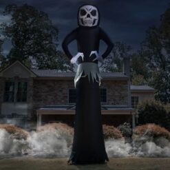 Haunted Hill Farm 20-ft Freestanding Lighted Ghost Inflatable