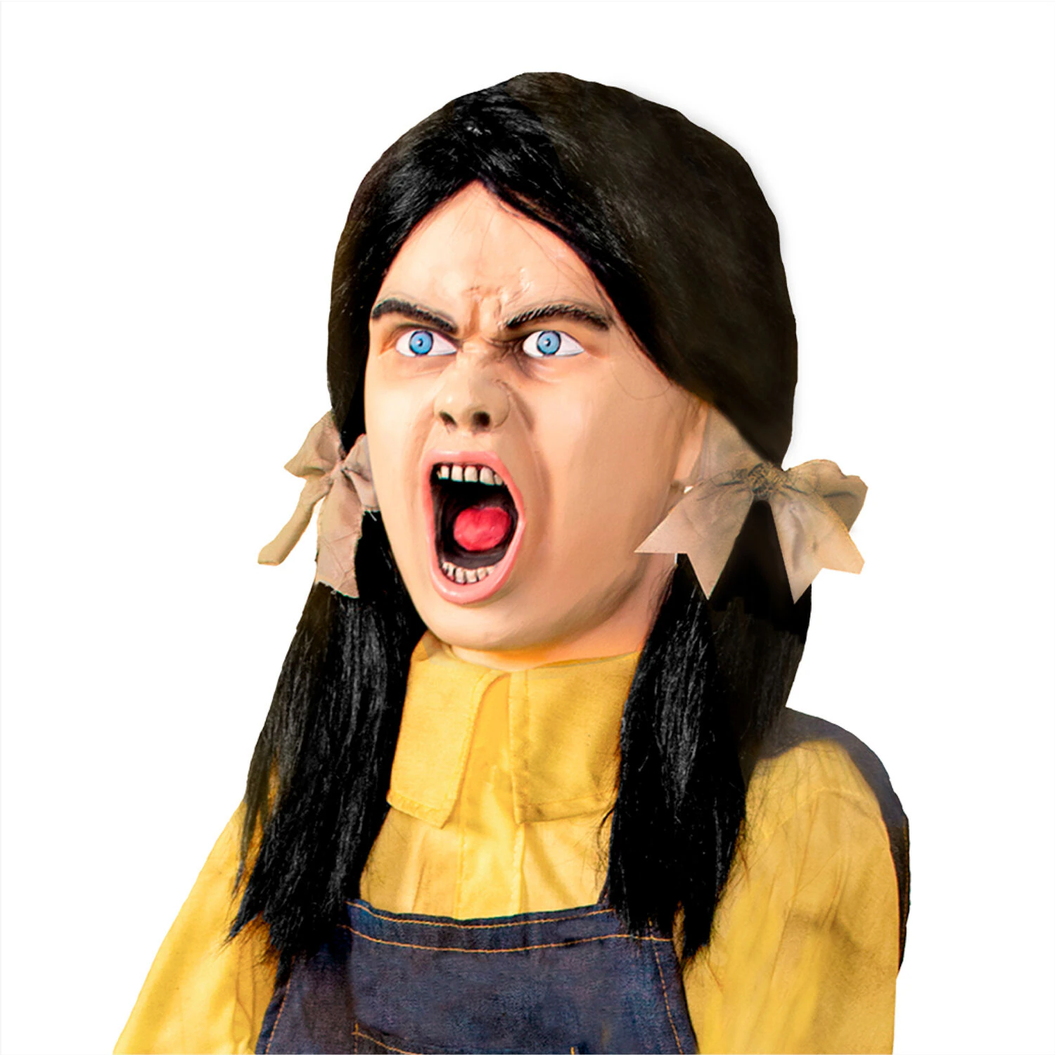 Haunted Hill Farm 4.04-ft Freestanding Motion Activated Laughing Axe Girl Animatronic