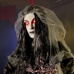 Haunted Hill Farm 5.92-ft Freestanding Moaning Lighted Corpse Bride Animatronic