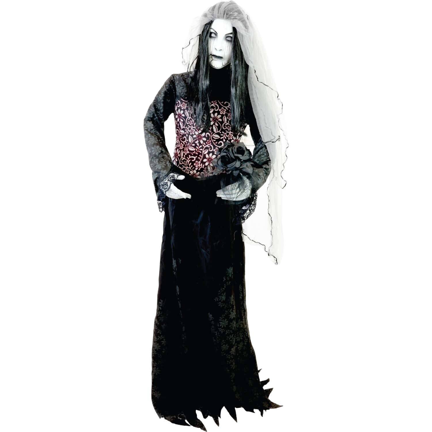 Haunted Hill Farm 5.92-ft Freestanding Moaning Lighted Corpse Bride Animatronic