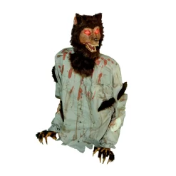 Haunted Hill Farm 2.58-ft Freestanding Motion Activated Lighted Werewolf Animatronic