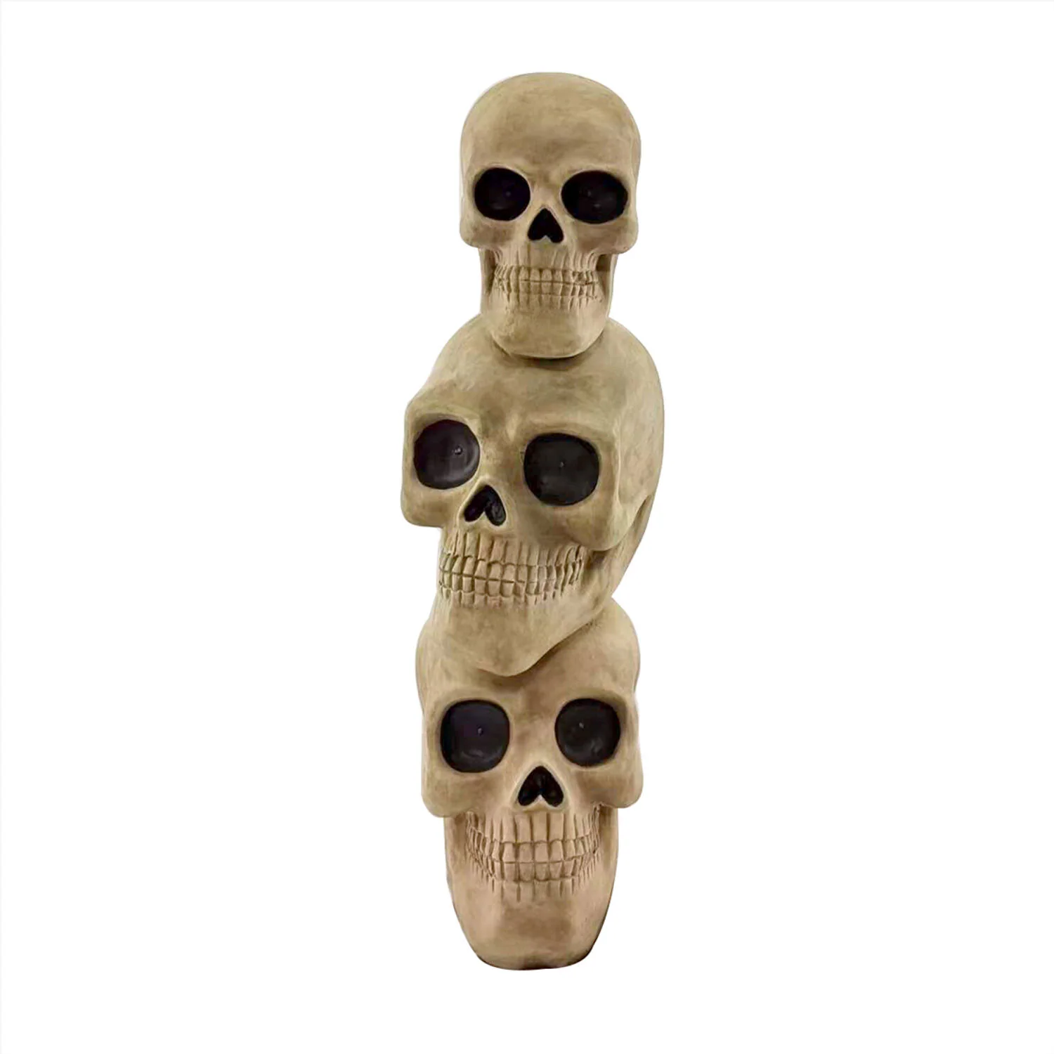 Haunted Hill Farm 3.08-ft Freestanding Lighted Skull Door Decoration