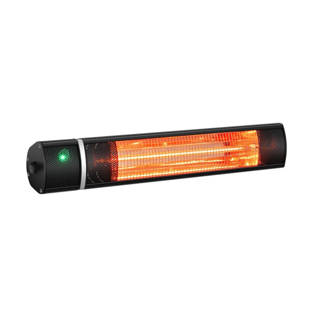 Mondawe 5000-BTU 120-Volt Black Aluminum Electric Patio Heater