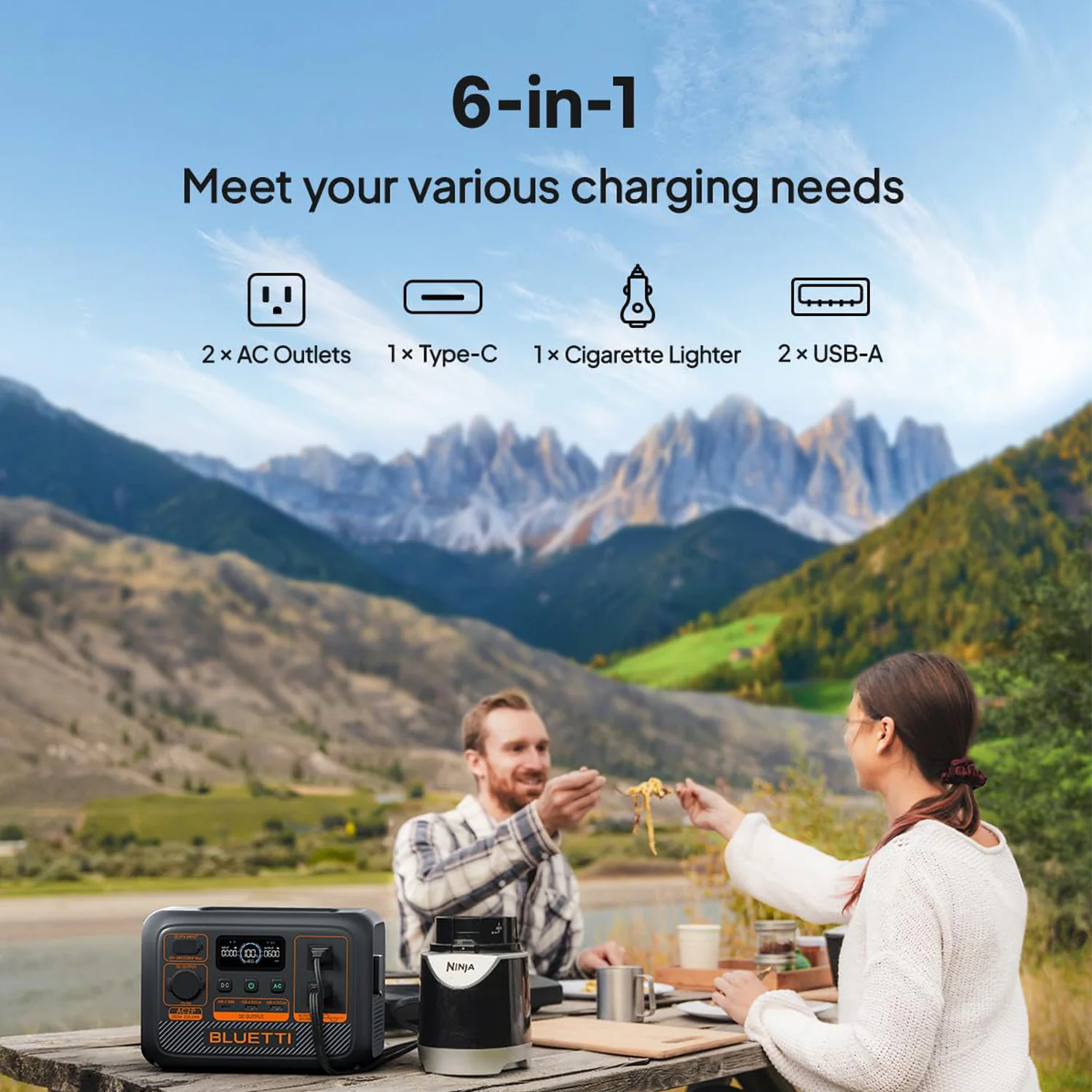 BLUETTI Premium Series 230.4Wh 300-Watts Portable Power Station