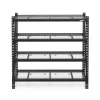 Kobalt Bolted Steel Heavy Duty 4-Tier Utility Shelving Unit (84-in W x 24-in D x 84-in H), Black, (1500-lb Capacity Per Shelf)