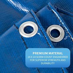 Blue Wave 22-ft x 22-ft Gold Polyethylene Winter Round Pool Cover