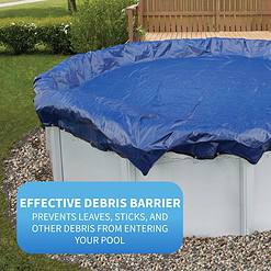 Blue Wave 28-ft x 28-ft Gold Polyethylene Winter Round Pool Cover