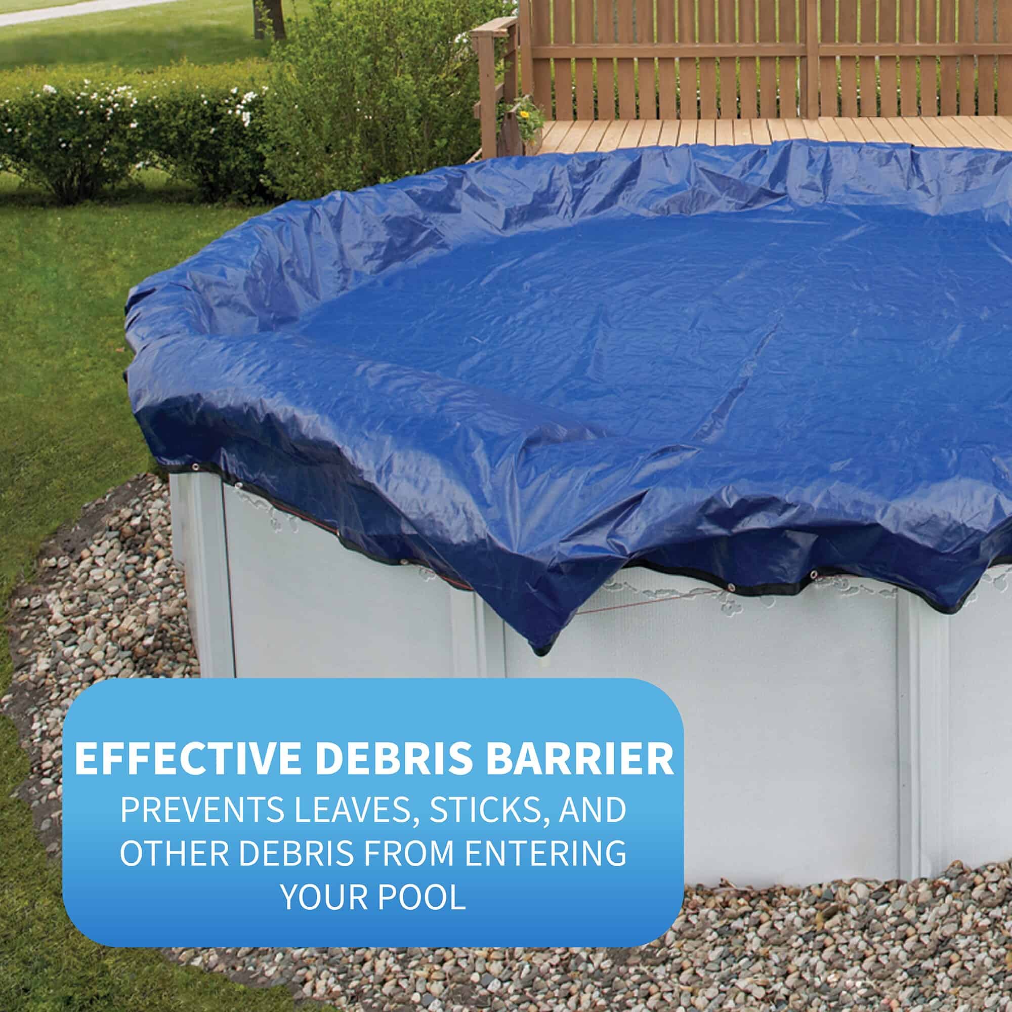 Blue Wave 22-ft x 22-ft Gold Polyethylene Winter Round Pool Cover