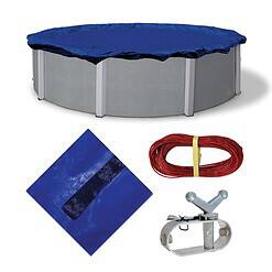 Blue Wave 19-ft x 19-ft Gold Polyethylene Winter Round Pool Cover