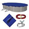 Blue Wave 42-ft x 22-ft Gold Polyethylene Winter Oval Pool Cover
