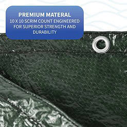 Blue Wave 34-ft x 34-ft Silver Polyethylene Winter Round Pool Cover