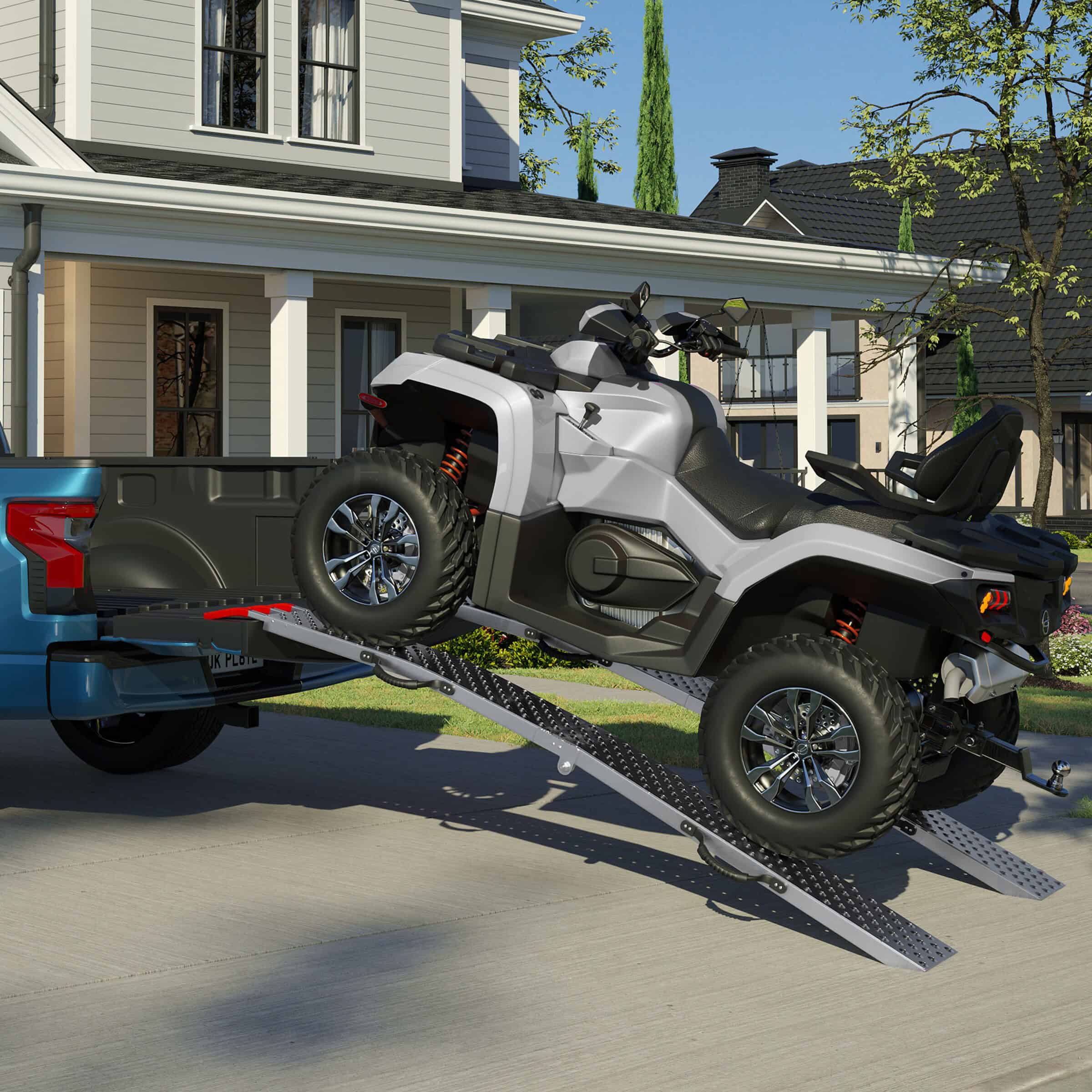 Stalwart 8.86-ft x 77-ft 2200-lb Capacity Arched Folding Loading Ramp