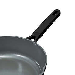 Beautiful All-in-One 4 QT Hero Pan with Steam Insert, 3 Pc Set, Black Sesame by Drew Barrymore