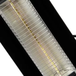 Well Traveled Living 5118-BTU 110-Volt Black Stainless Steel Electric Patio Heater