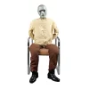 Haunted Hill Farm 4-ft Freestanding Motion Activated Prisoner Animatronic