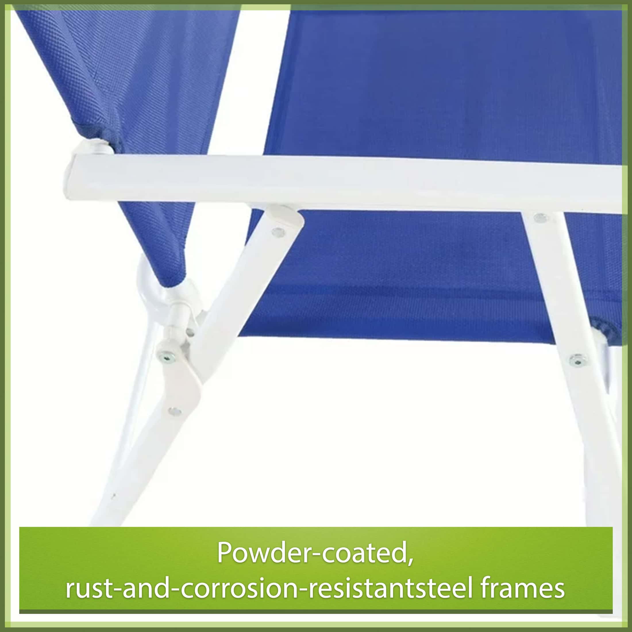 Mainstays Albany Lane 6-Piece Outdoor Patio Dining Set, Blue