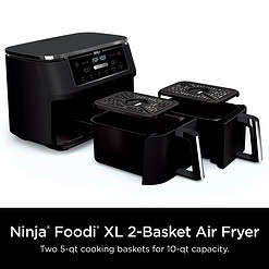 Ninja Foodi 6-in-1 - 10-Qt. 2-Basket Air Fryer with DualZone Technology- Air Fry, Roast & More