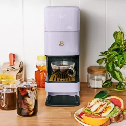 Beautiful Perfect Grind Programmable Single Serve Coffee Maker, Lavender by Drew Barrymore