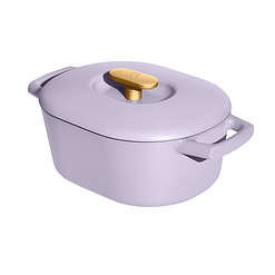 Beautiful 6 Quart Enamel Dutch Oven, Lavender by Drew Barrymore