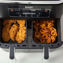 Ninja Foodi DZ100 4-in-1, 8-qt., 2-Basket Air Fryer with DualZone Technology