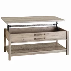 Better Homes & Gardens Modern Farmhouse Rectangle Lift-Top Coffee Table, Rustic Gray Finish