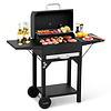 Master Cook Charcoal Grill Outdoor Barbecue 238sq Grill Small BBQ Grill with Side Table for Camping Outdoor Backyard and Patio