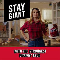 Brawny Tear-A-Square Paper Towels, 12 Family Rolls = 30 Regular Rolls, 3 Sheet Sizes, Strong and absorbent extra-large roll
