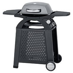 MASTER COOK Liquid Propane Grill BBQ Propane 2 in 1 Portable Tabletop Gas Grill Camping Barbecue Outdoor Cooking Grill with Cart, Black