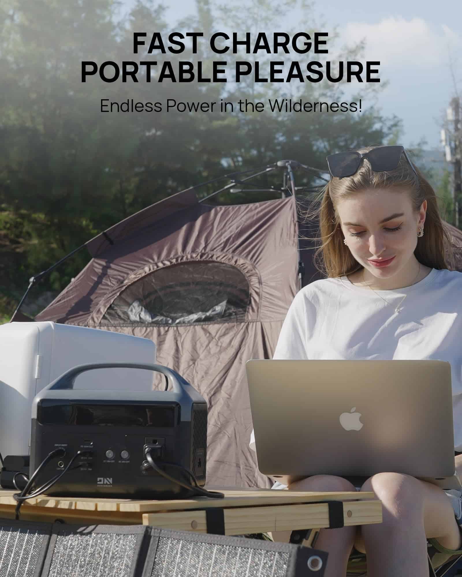 DaranEner Portable Power Station 56000mAh, 179.2Wh LiFePO4 Battery Backup w/ 2 300W (Peak 600W) AC Outlets