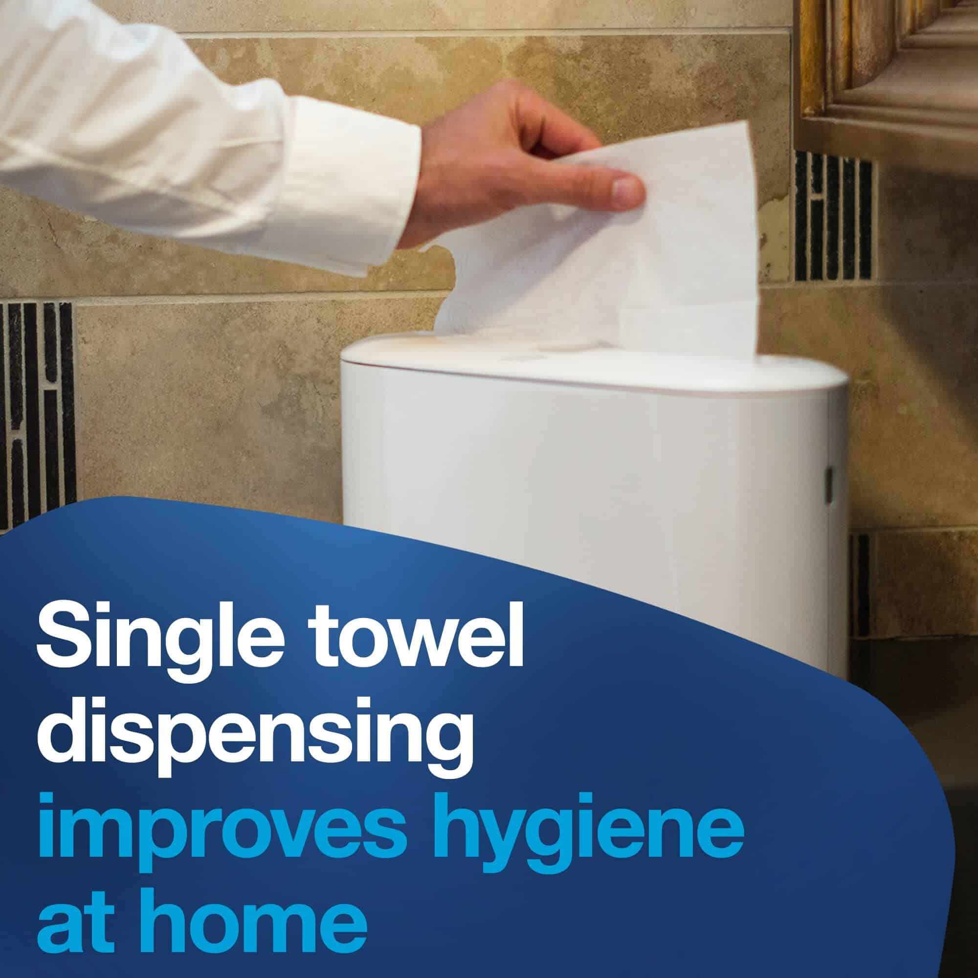 Tork Xpress Paper Towel Dispenser, White, Compact for Home Use, Fits H2 Hand Towels