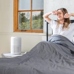 LEVOIT Core300-P Air Purifier for Home Allergies Pets Hair in Bedroom, Covers Up to 1095 ft² by 45W High Torque Motor, White