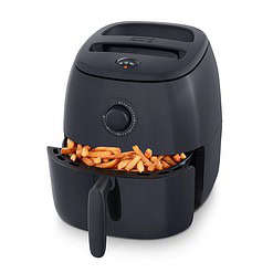 DASH Tasti-Crisp Electric Air Fryer Oven, 6 Qt. Family Size, Black, 1700-Watt