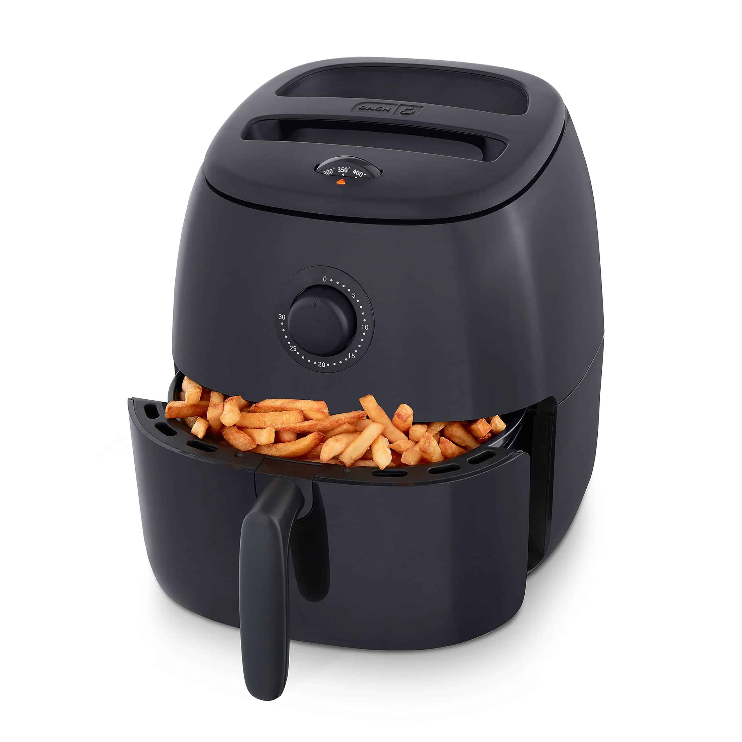 DASH Tasti-Crisp Electric Air Fryer Oven, 6 Qt. Family Size, Black, 1700-Watt