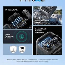 Anker SOLIX C300 Portable Power Station, Outdoor 288Wh LiFePO4 Battery, 300W (600W Surge) Solar Generator