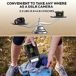 MARBERO Portable Power Station 88Wh Camping Lithium Battery Solar Generator Fast Charging with AC Outlet 120W Peak Power Bank
