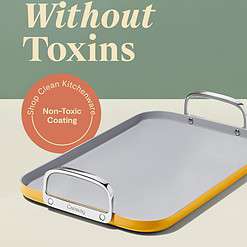 Caraway Double Burner Griddle - 19x12” Griddle Pan - Non-Stick Ceramic Coated - Marigold
