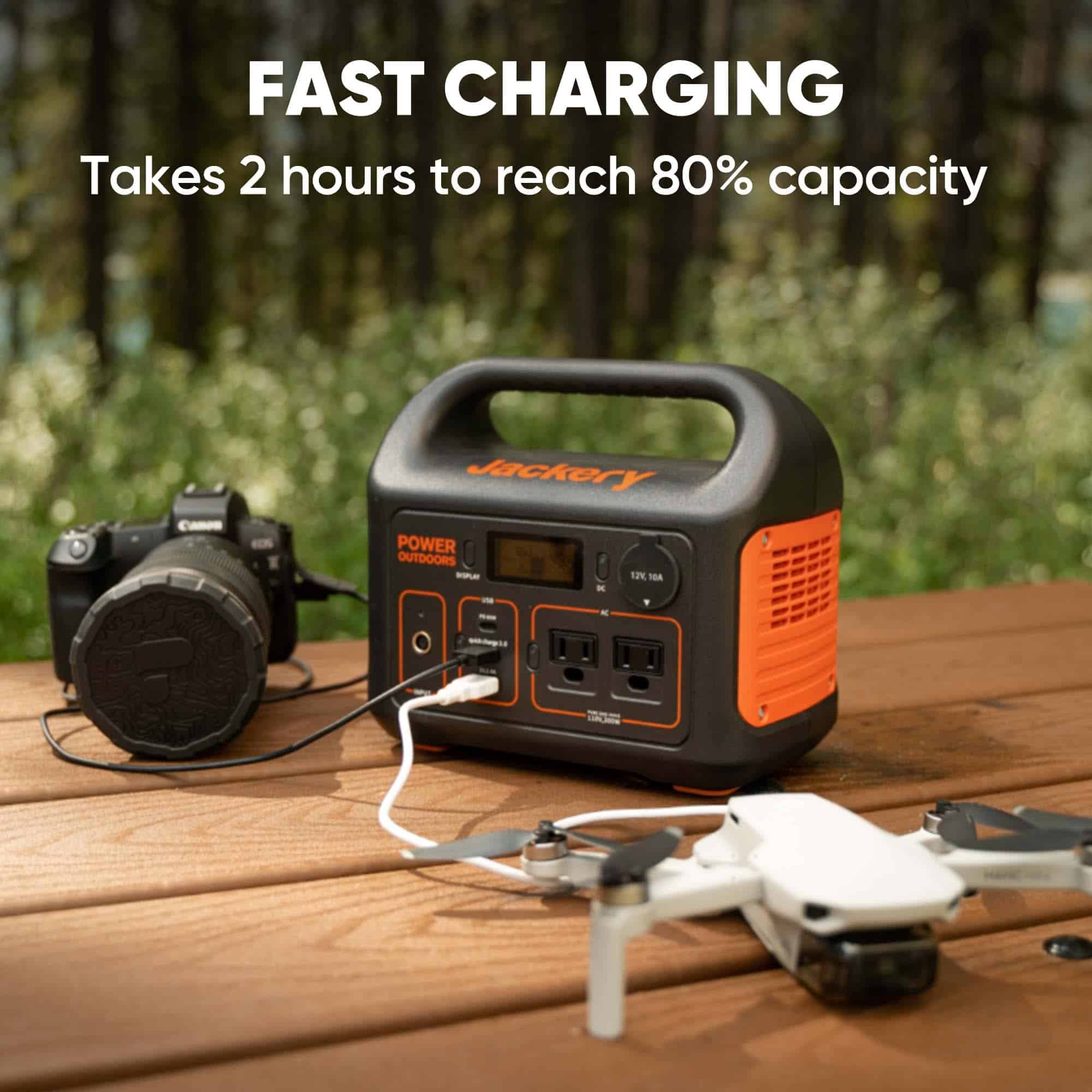 Jackery Portable Power Station Explorer 300, 293Wh Backup Lithium Battery, Solar Generator for Outdoors Camping Travel Hunting Blackout
