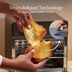 Our Place Wonder Oven, 6-in-1 Air Fryer & Toaster Oven with Steam Infusion, Blue Salt