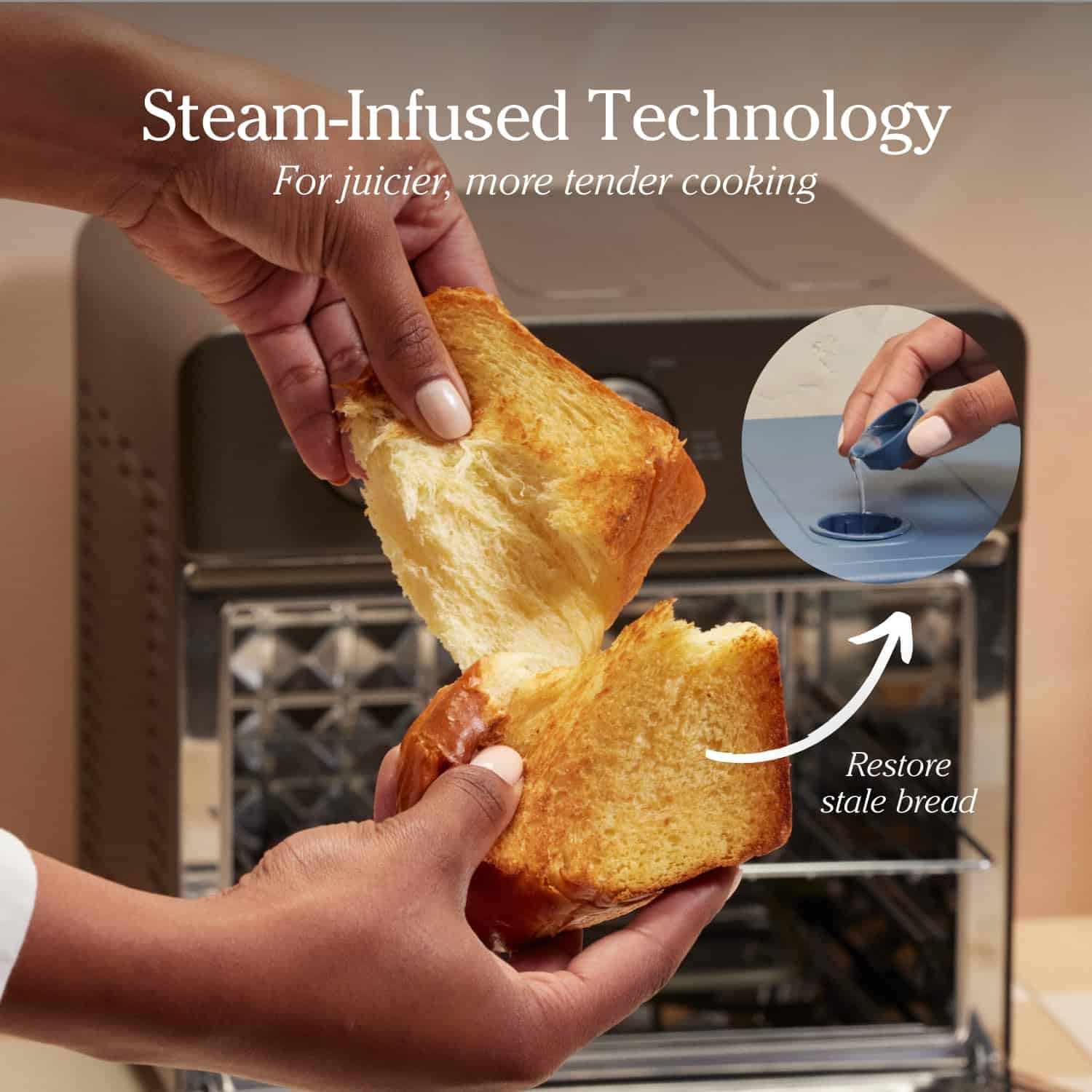Our Place Wonder Oven, 6-in-1 Air Fryer & Toaster Oven with Steam Infusion, Blue Salt